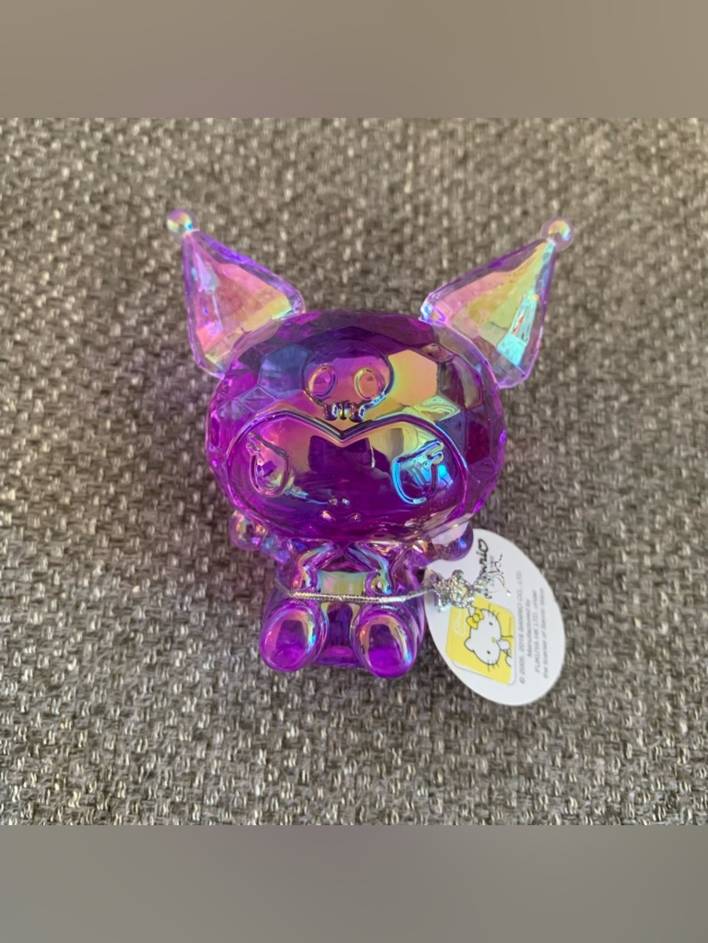 BNWT Sanrio Kuromi Synthetic Acrylic Crystal figure - purple